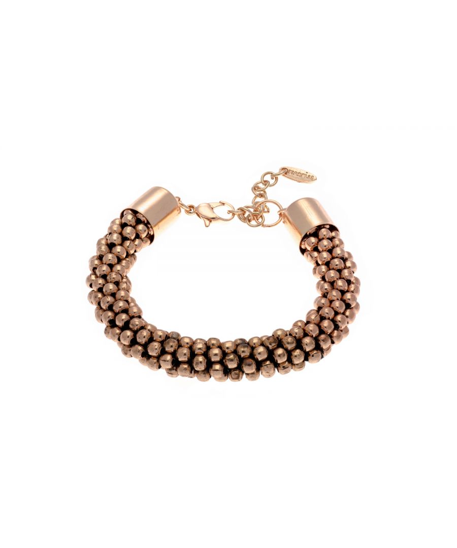 Image for Fiorelli Fashion Rose Gold Plated Bead Bracelet 18cm + 4cm