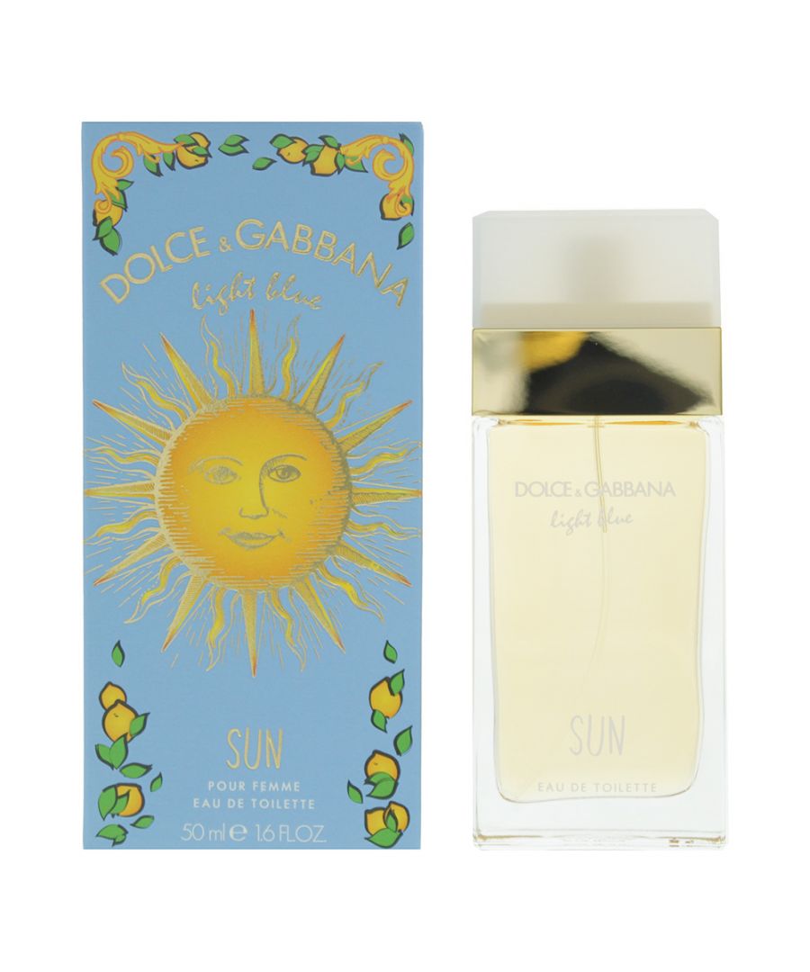 Light Blue Sun by Dolce & Gabbana is a floral fruity fragrance for women. Top notes are lemon, granny smith apple, ozonic notes and coconut nectar. Middle notes are jasmine, white rose and frangipani. Base notes are ambergris, bourbon vanilla, cedar and white musk. Light Blue Sun was launched in 2019.
