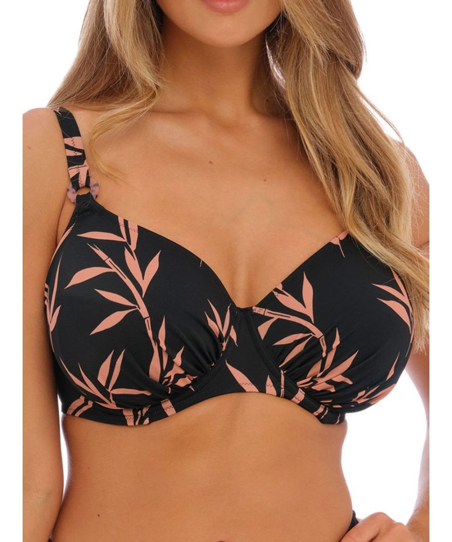 Fantasie Swim Luna Bay Underwired Full Cup Bikini Top, Bikini tops & sets, lacquered black, 34F