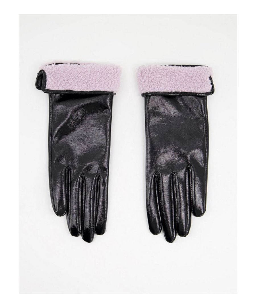 Gloves by ASOS DESIGN The finishing touch Turnover trim Pull-on style Sold By: Asos