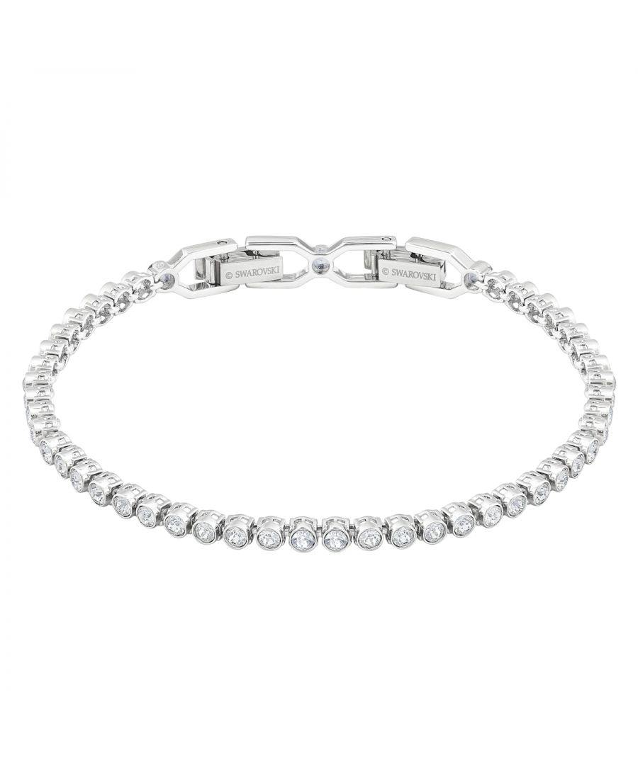 Swarovski Emily Crystal Tennis Bracelet, Silver