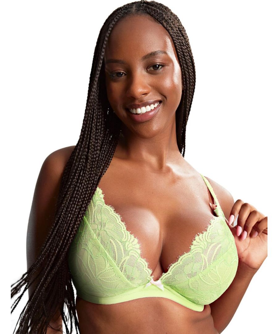 Panache Womens Cherie Demi Bra - Green Polyamide - Size 34Dd