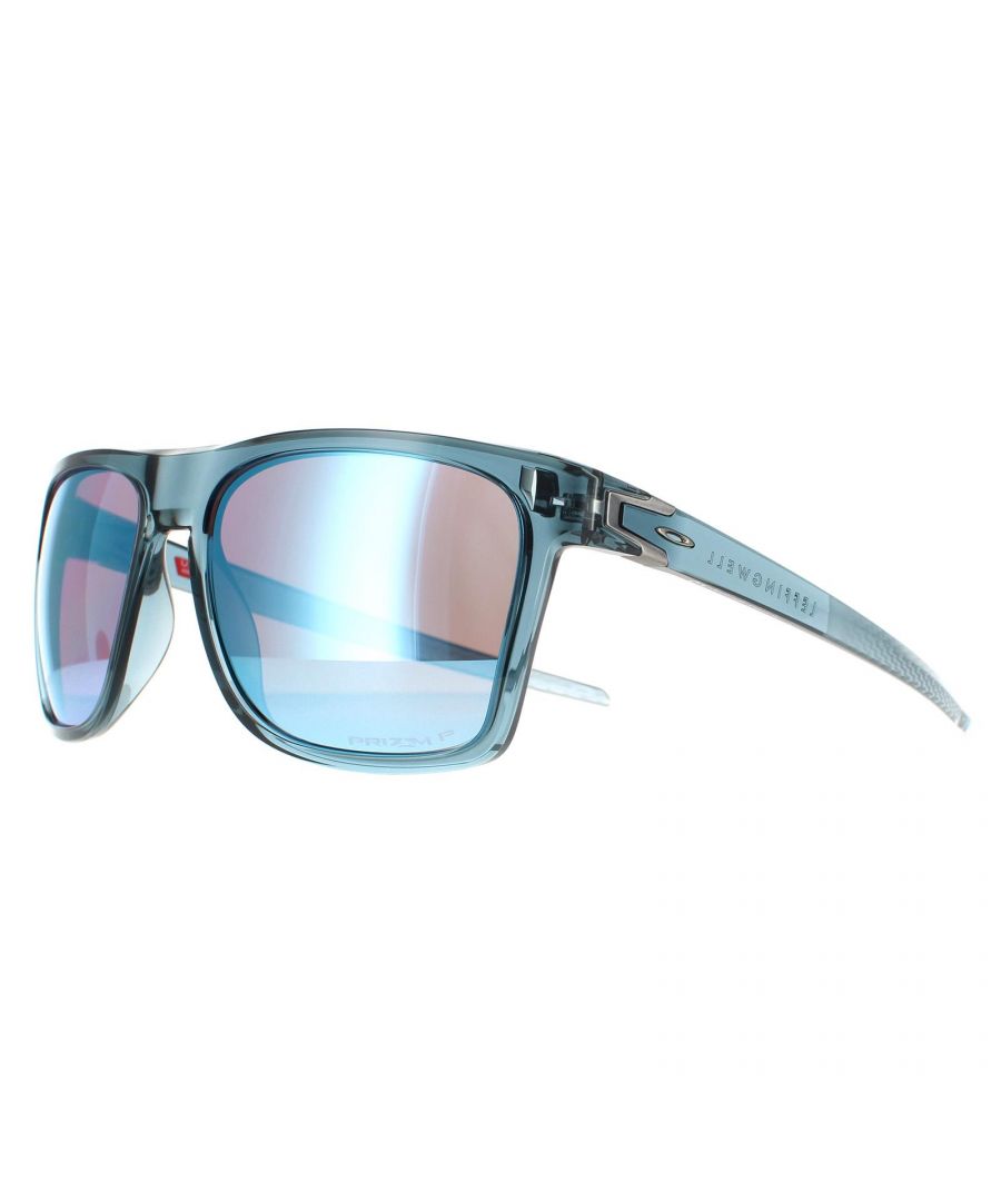 Oakley Square Mens Crystal Black Prizm Deep Water Polarized Leffingwell - One Size