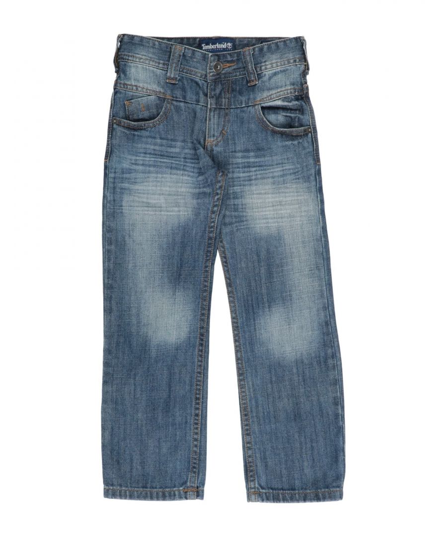 Image for Timberland Boys' Denim Cotton Trousers in Blue
