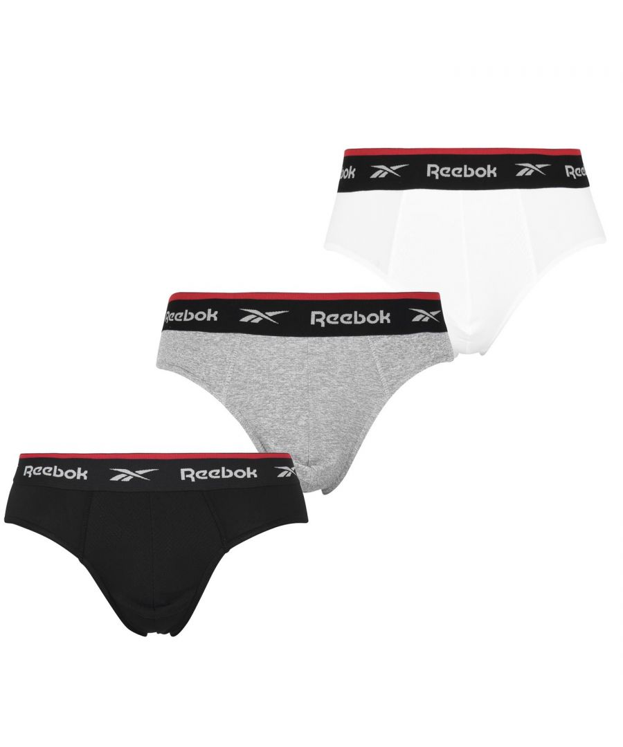 Image for Reebok Mens 3 Pack Wiggins Briefs Underwear