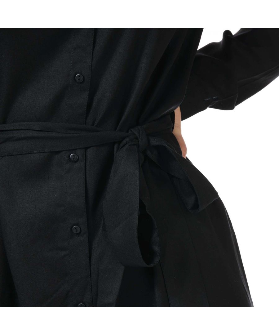 only womenss mulba life shirt dress in black viscose - size 10 uk