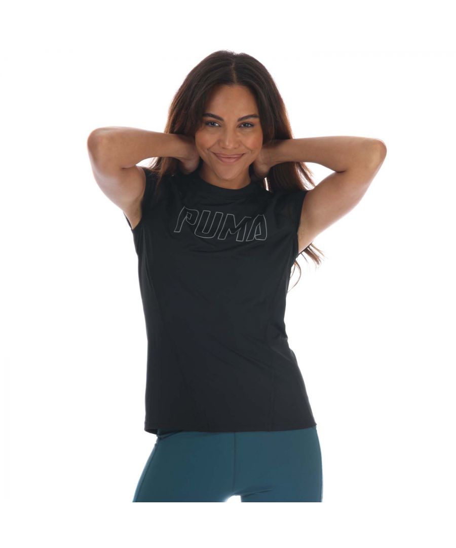 Puma Training T-shirt voor dames, zwart