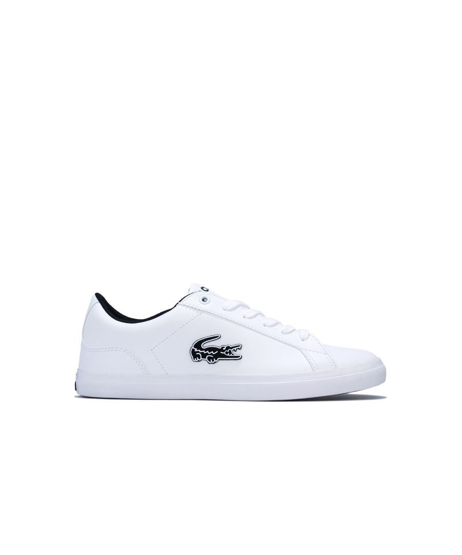 Image for Boy's Lacoste Junior Lerond 319 Trainers in White Black