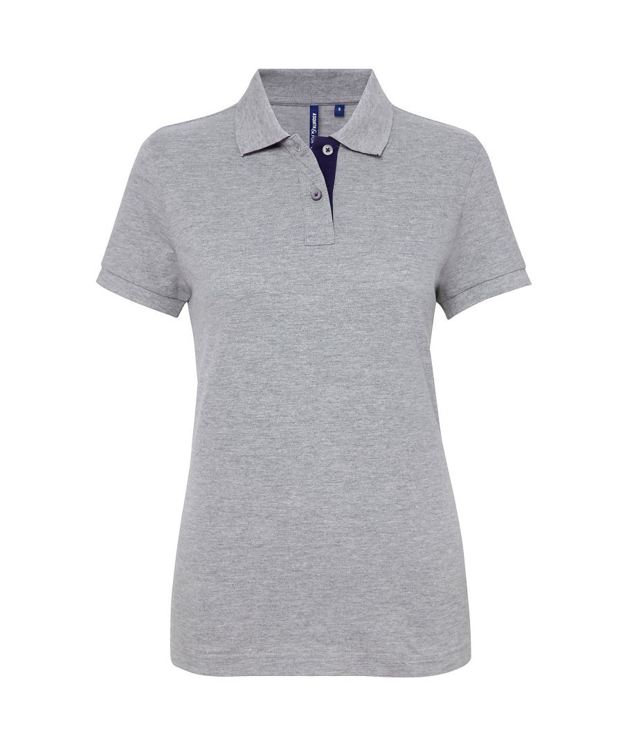 Fitted polo shirt with contrast collar and placket. Two contrast coloured buttons on placket. Contrast colour on side vents. Twin needle stitching on hem. Ribbed knit collar and sleeve cuffs. Machine washable. Fabric: 100% Cotton. Size (Chest): XS- 8 (33), S- 10 (35), M- 12 (37), L- 14 (39), XL- 16 (41), 2XL- 18 (43).