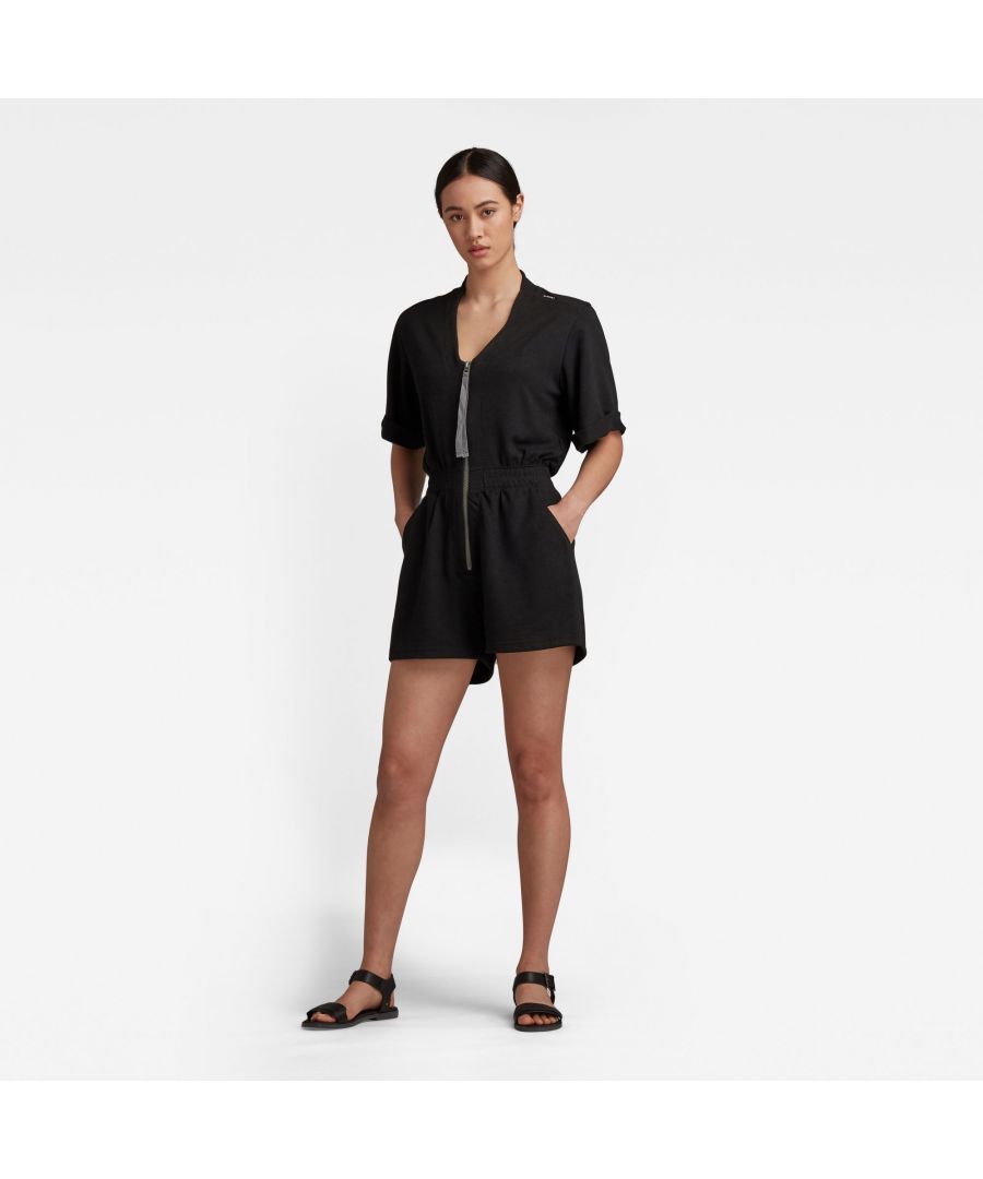 Image for G-Star RAW Contrast Zipper Blouse Playsuit