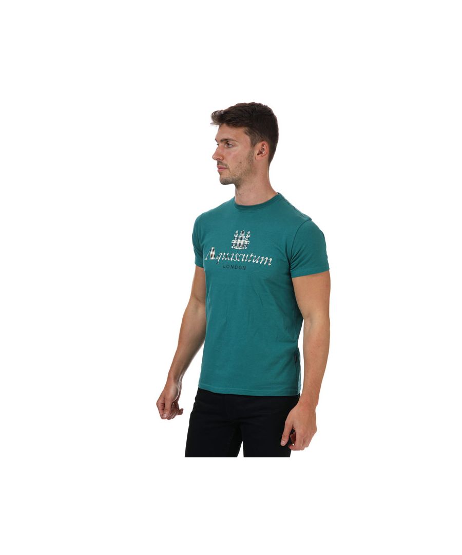 Men's Aquascutum T-Shirt in Green