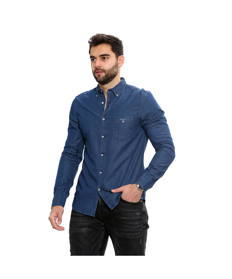 Image for Gant Mens Regular Fit Shirt | The Indigo Shirt