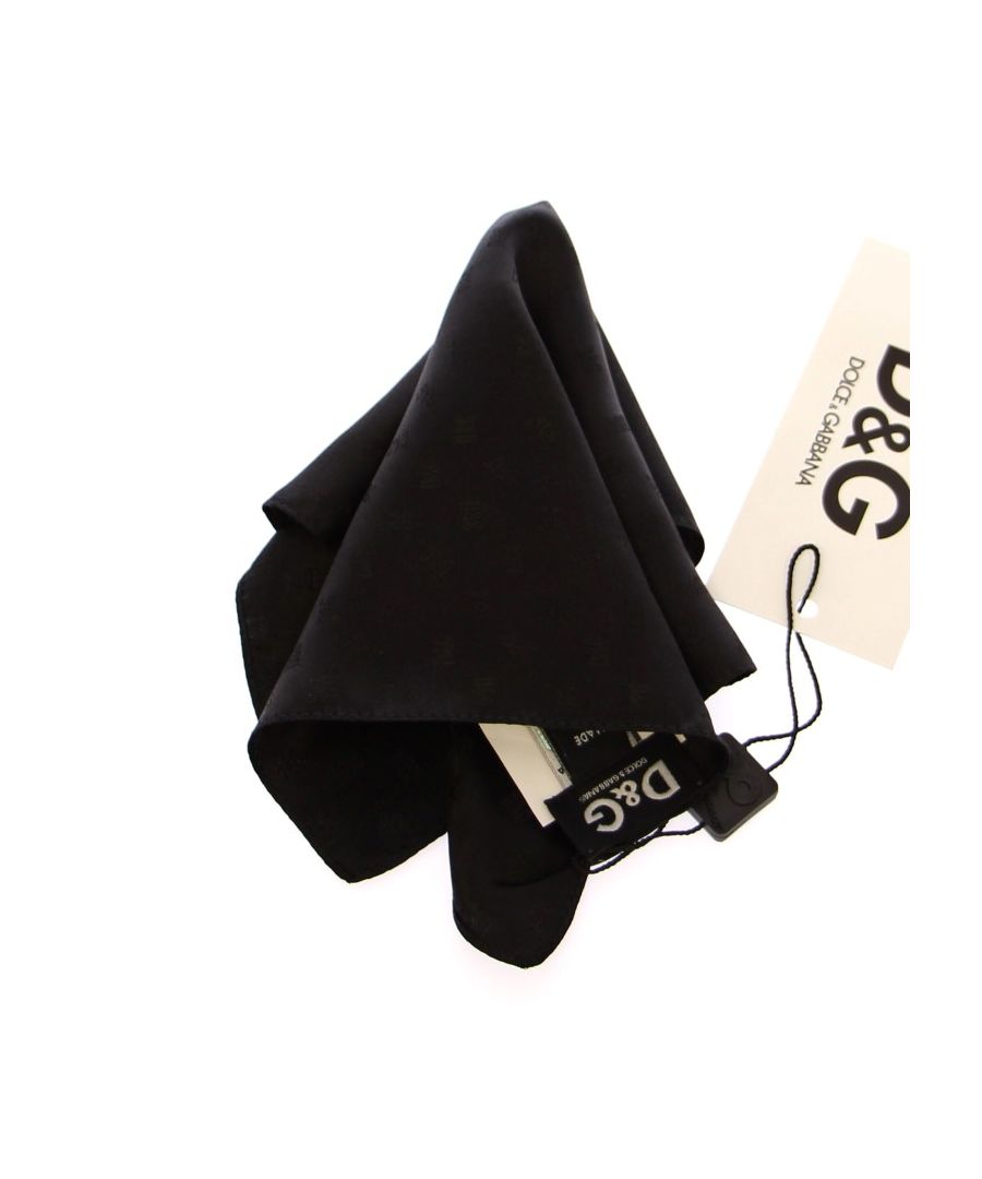 Image for Dolce & Gabbana Black Silk Handkerchief
