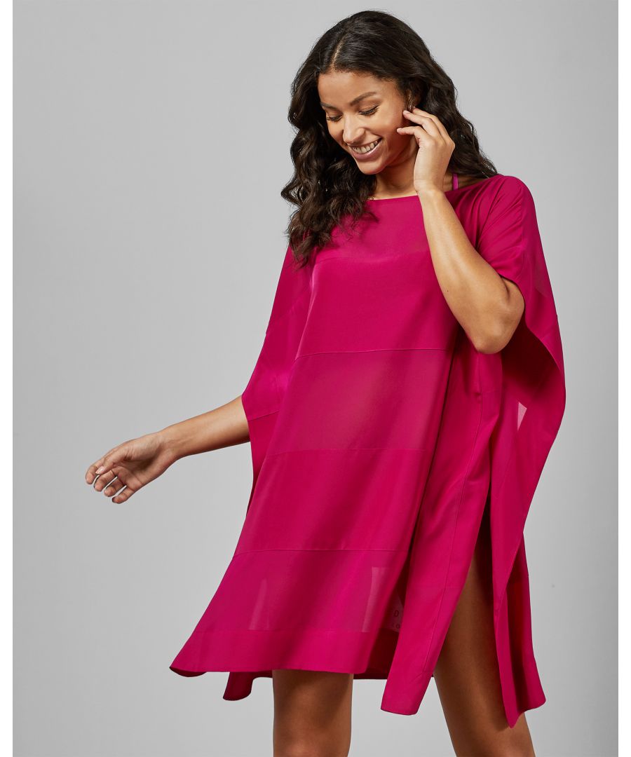 Image for Ted Baker Evve Square Panelled Cover Up, Bright Pink
