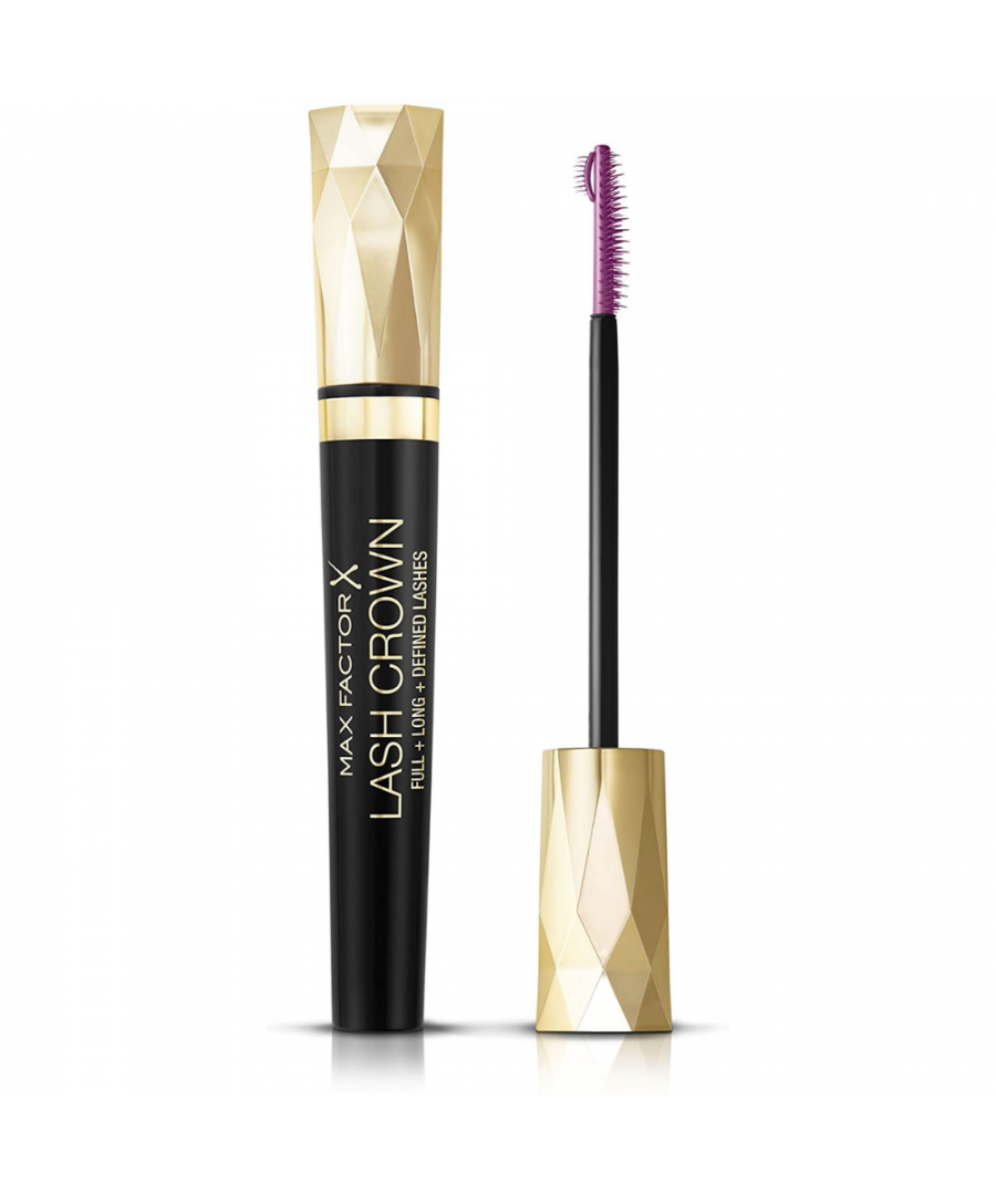 Max Factor Lash Crown Black Max Factor mascara lengthens, defines and gives volume to the lashes for a fan effect. 