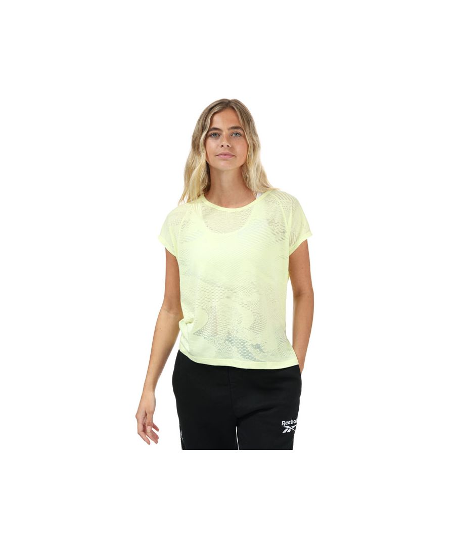Image for Women's Reebok Burnout T-Shirt in Lemon