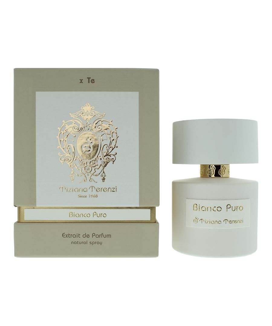 Bianco Puro by Tiziana Terenzi is a floral fruity fragrance designed for women and men and first introduced in 2019. This scent features top notes of Green Mandarin, Bergamot and Lemon. At the heart of this smell are notes of Saffron, Lavender, Cloves, Mango and Caramel. Base notes of Bianco Puro are notes of Cambodian Oud, Myrhh, Vanilla, Sandalwood, Vetiver, Patchouli and Musk.