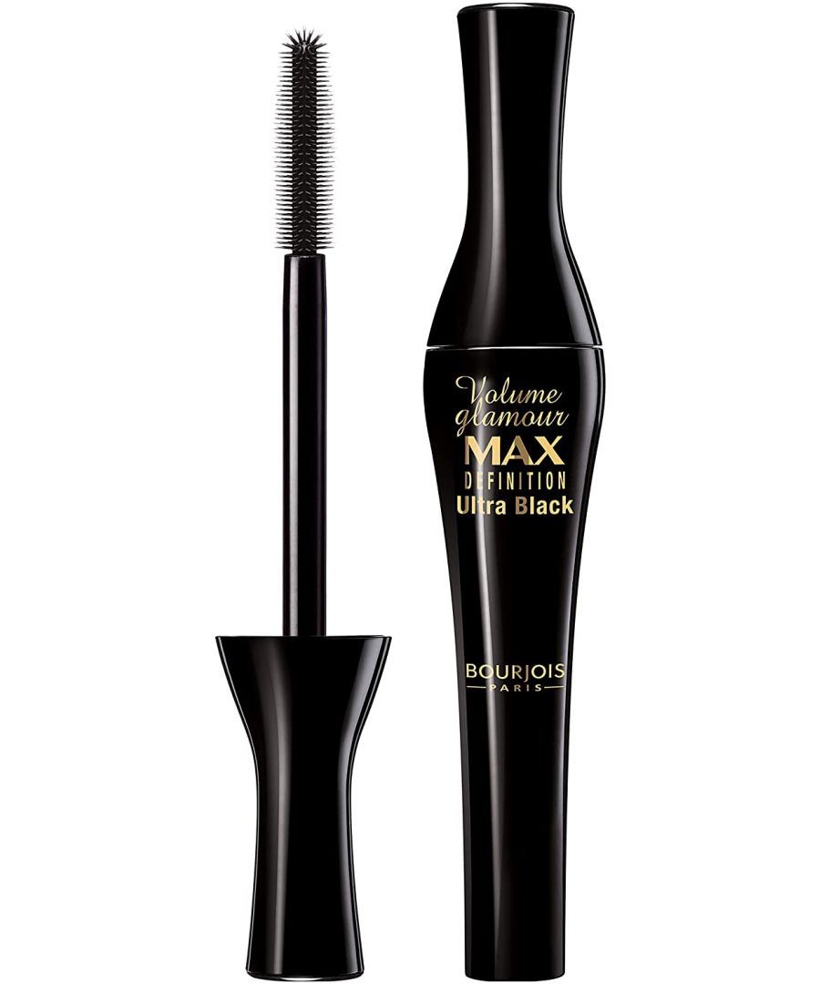The formula of volume glamour Max definiton contains natural waxes, Vitamin E and provitamin B5. Intensely Thickening formula of volume glamour Max definition mascara is enriched with black pearl extract with Protective and strengthening properties, as well as factors increasing the volume of eyelashes for an unprecedented result, volume enlargement up to 8x. The delicate and flexible formula instantly smoothes the irregularities of the eyelashes, covers them along their entire length, while curling them at the same time. Ophthalmologically tested, Suitable for sensitive eyes and contact lens wearers. Durability up to 16 hours.