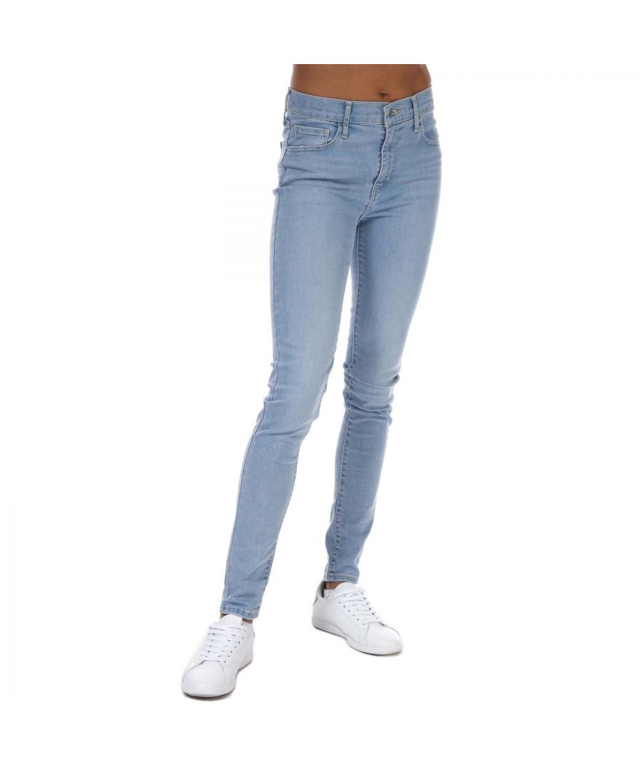 Levi's 720 superskinny jeans met hoge taille voor dames, lichtblauw