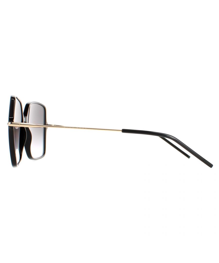 Hugo Boss Butterfly Mens Black Grey Gradient Gold Mirror 1271/S - One Size