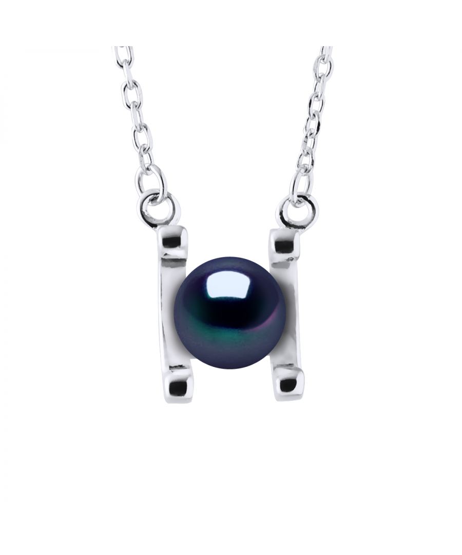 Necklace Freshwater Cultured Pearl Button 7-8 mm - Mesh convict - 925 Thousandth rhodium - Length: 42 cm - Delivered in a case with a certificate of authenticity and an international guarantee - All our jewels are made in France.