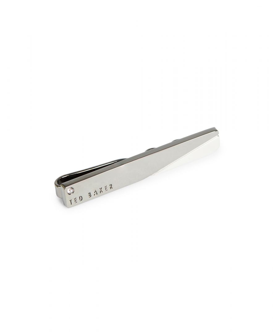 Image for Ted Baker Mabe Corner Crystal Tie Bar, Charcoal