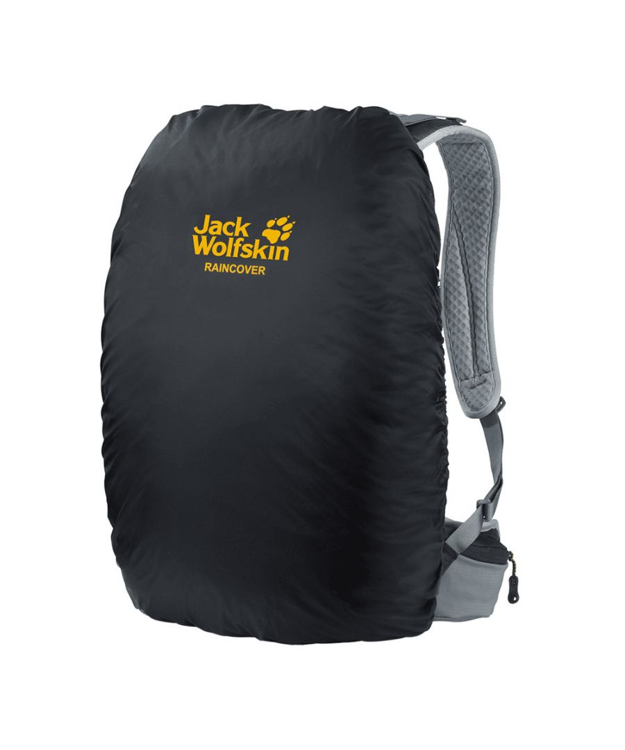 The Jack Wolfskin Large Rain Cover is designed to protect rucksacks of up to 60 Litres capacity and folds away into integral pouch. Coming made from fast drying, rubust and UV resistant fabric. Comes with drawcord/ velcro attachment. Jack Wolfskin logo applied.