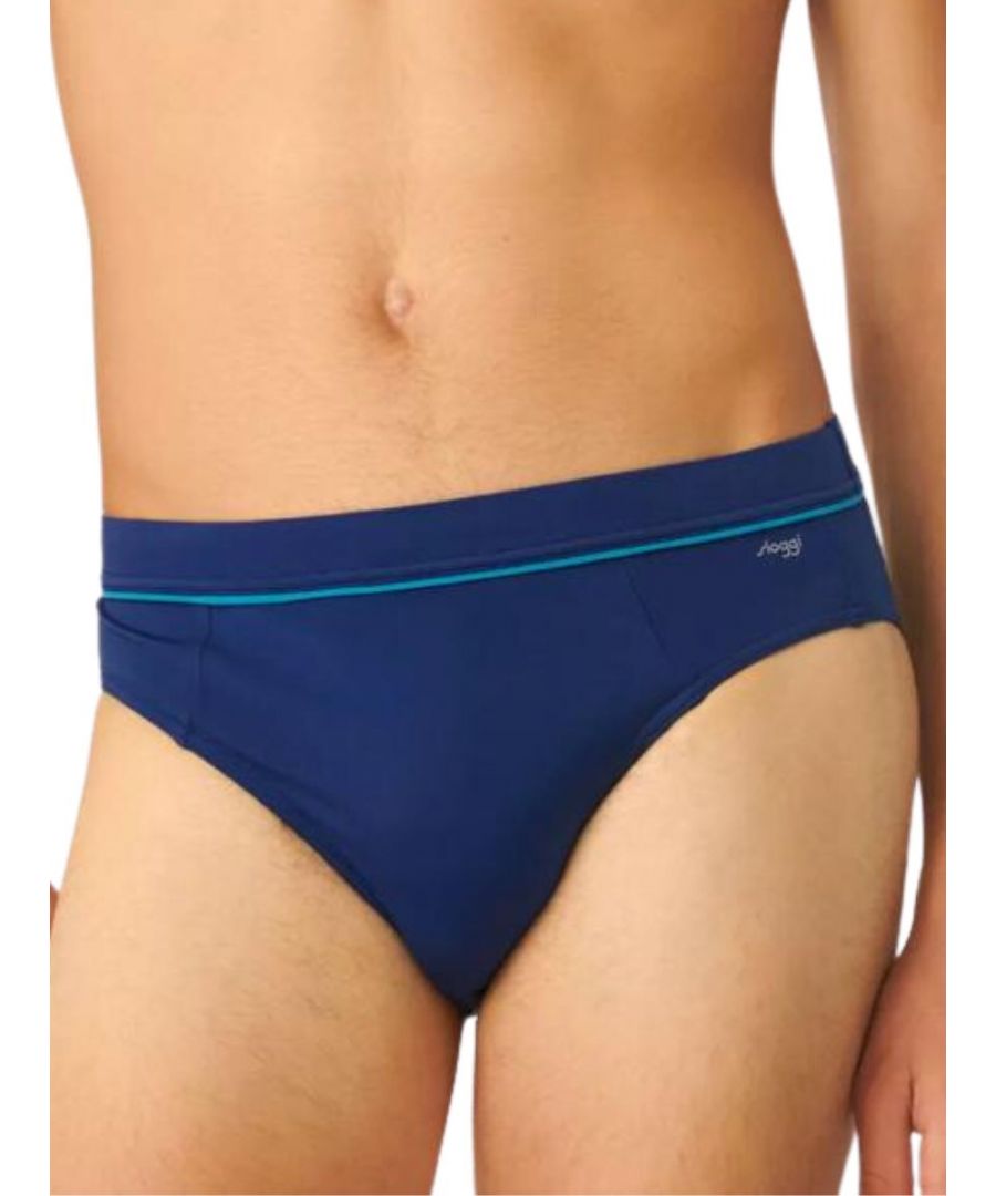 Sloggi Mens Shore Superhero Swim Trunk Twilight Blue Polyamide - Size Medium