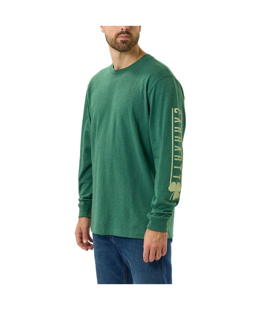 *Sizing Note* Carhartt are more generously sized, you may need to consider dropping down a size from your traditional workwear clothing. Carhartt Shamrock Graphic Long-Sleeve T-Shirt
