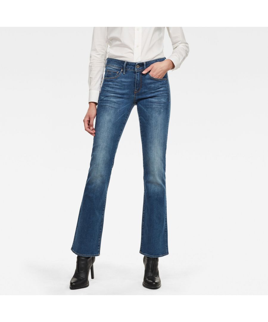 Image for G-Star RAW 3301 Mid Wasit Bootleg Jeans