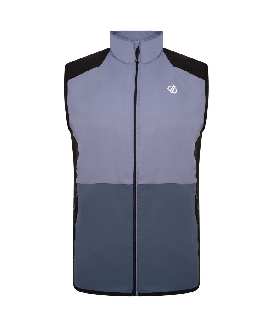 Outer Materials: 100% Polyester. Fabric: Ilus Softshell, Ripstop, Stretch. Design: Colour Block, Logo. Pockets: 2 Lower Pockets, Zip. Sleeve-Type: Sleeveless. Neckline: Standing Collar, Zip. Fabric Technology: Breathable, Durable, Lightweight, Water Resistant. Panelled, Stretch Binding.