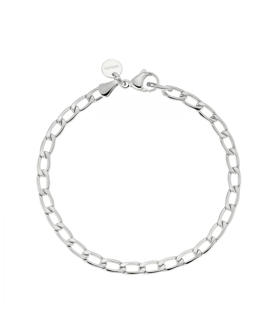 When gender doesn't matter - versatile unisex bracelet from NOELANI. The 20 cm long bracelet is made of high-quality, robust stainless steel. The chunky links of the curb chain allow you to wear it in many different ways. Thanks to the medium-sized links, the bracelet is adjustable in length and thus can be worn by anyone. The modern yet minimalist design gives you the option to easily combine the bracelet with other jewelry and favorite pieces. The practical lobster clasp allows you to put the bracelet on and off quickly and safely. A basic that should not be missing in any assortment. Also discover the matching necklace in silver and gold to complement the bracelet and create your own individual look. In addition, the arm jewelry is perfect for the trendy layering look. With this bracelet from NOELANI you can only win!