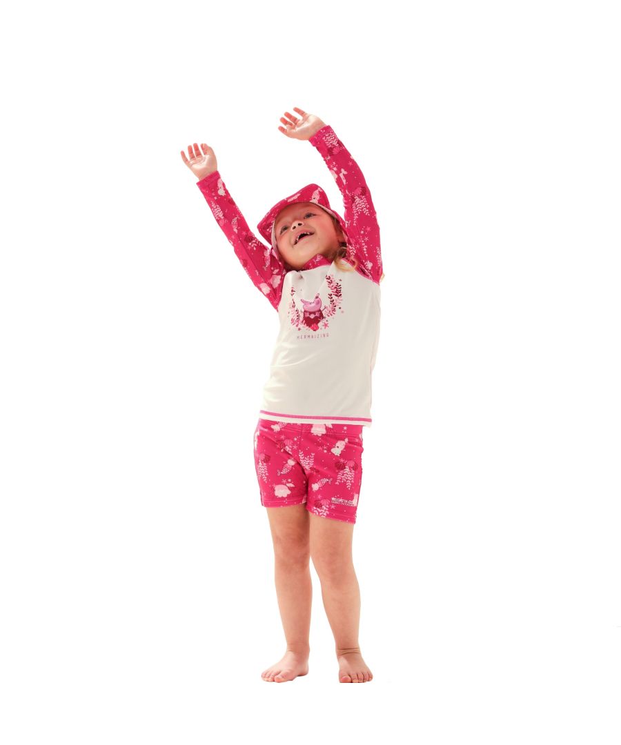 Image for Regatta Childrens/Kids Peppa Pig Rash Top Set (Fusion Pink/White)