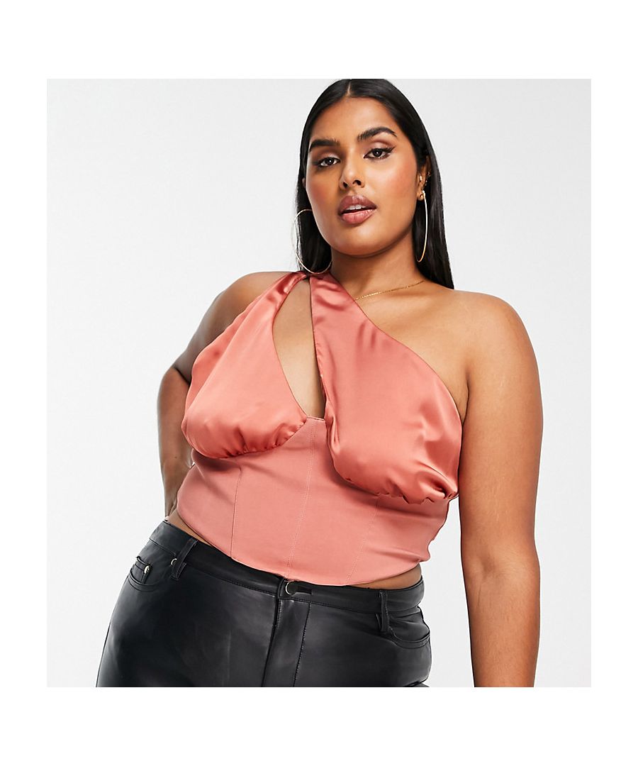 Tops by ASOS DESIGN Outfit: sorted Asymmetric neck Cup detail Button placket to reverse Regular fit Sold by Asos
