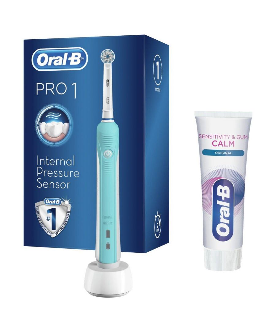 Image for Oral-B Pro 1-650 Blue Electric Toothbrush with Toothbrush Head & Gum & Enamel Repair Original Toothpaste