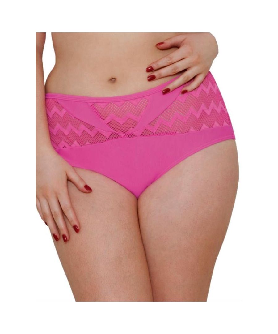 Curvy Kate Womens Hi Voltage Bikini Brief - Pink - Size X-Small