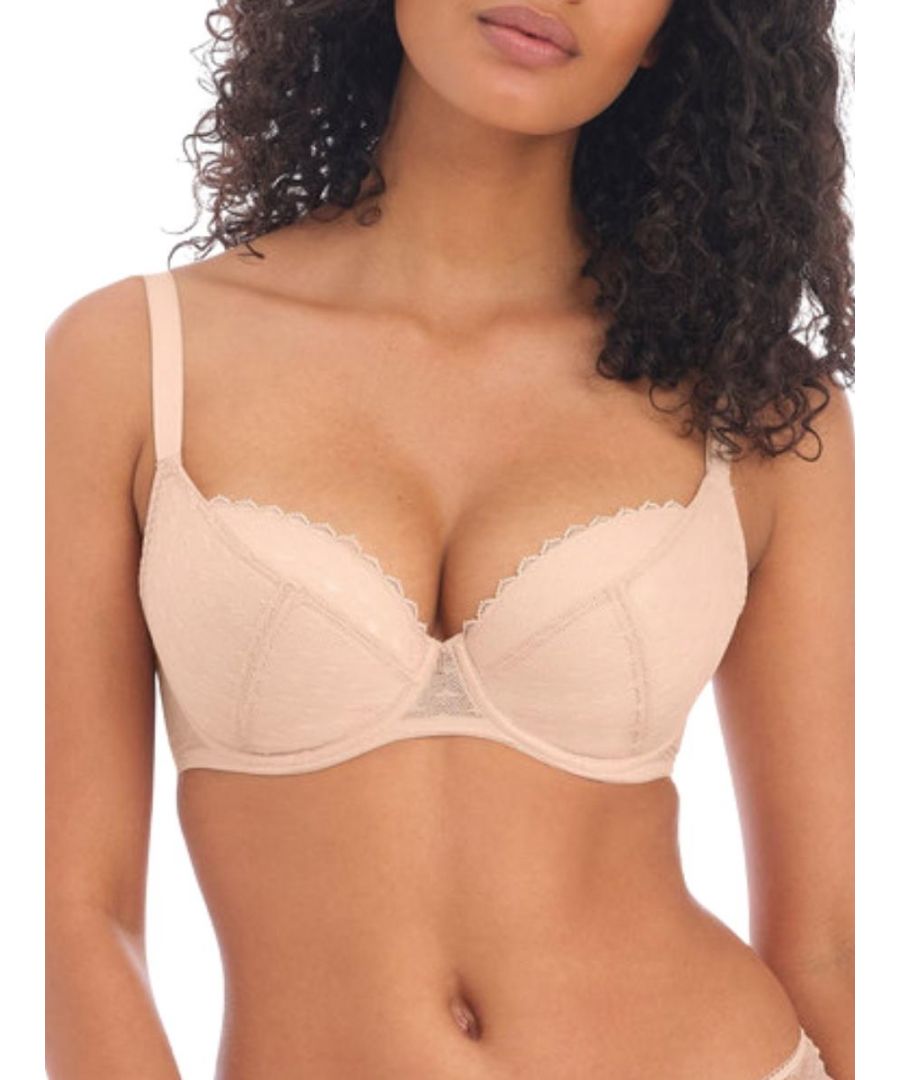 Freya Womens Signature Padded Plunge Bra - Beige Polyamide - Size 30F