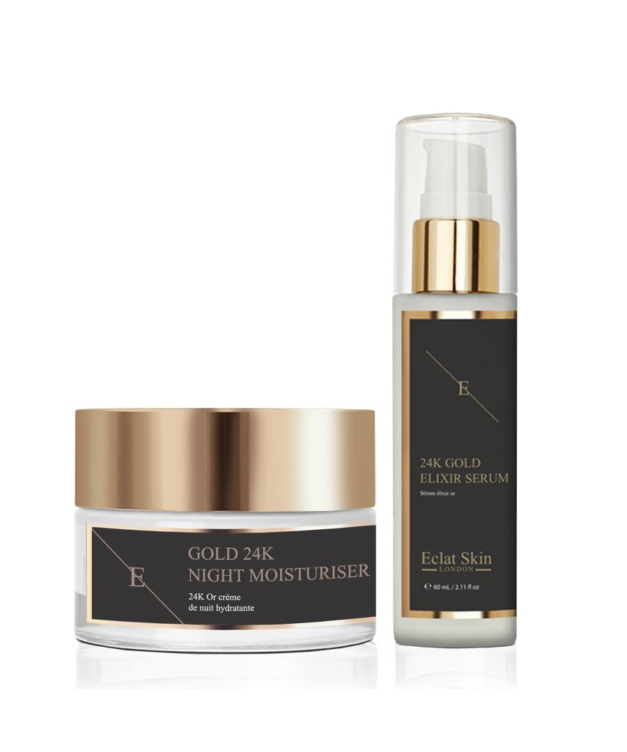 Have rejuvenated and plumper skin with this 24K Gold Anti-Wrinkle Duo which aims the appearance of fine lines and wrinkles for more youthful looking skin.