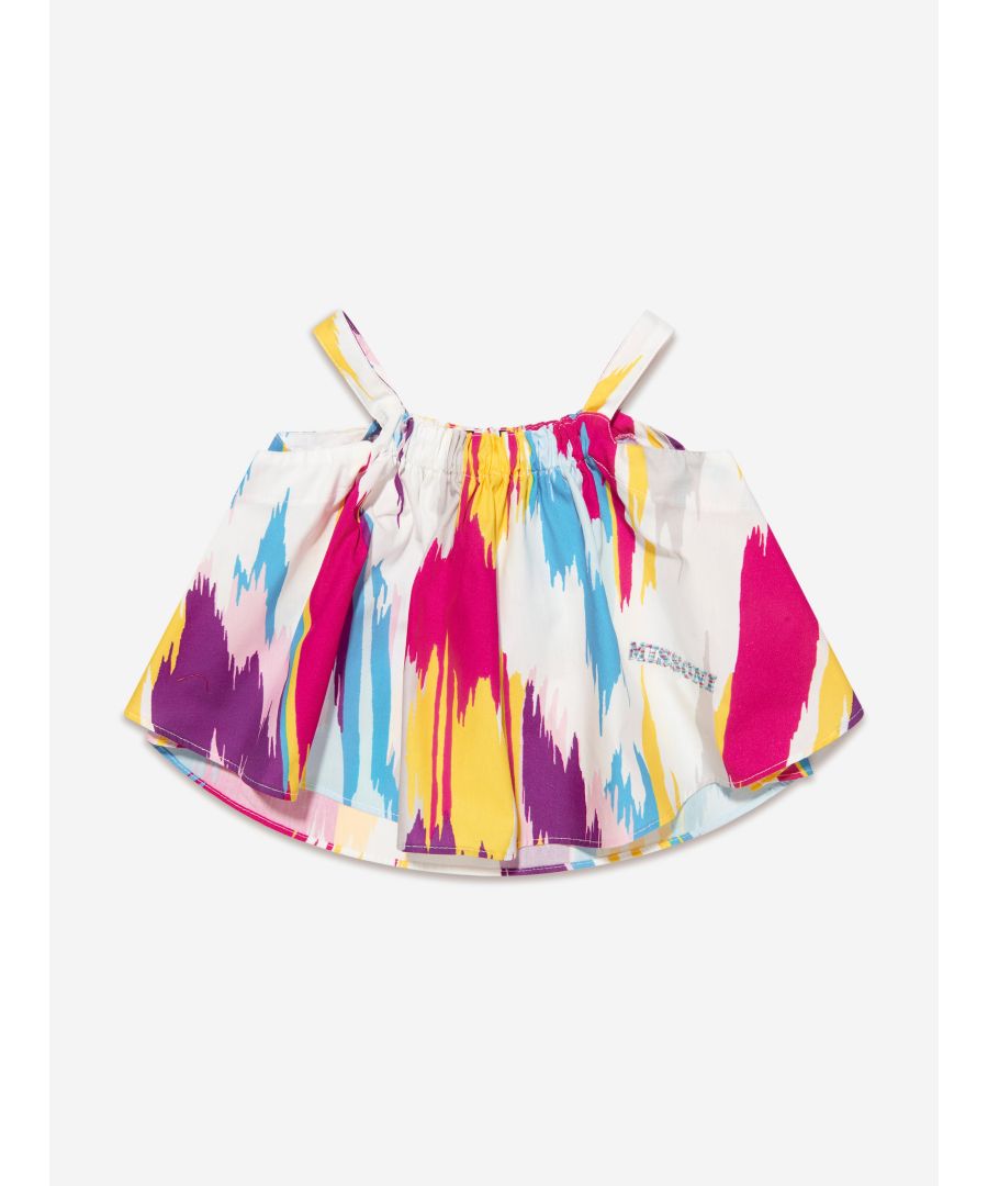 Missoni Girls Printed Top in Multicolour - Size 14Y