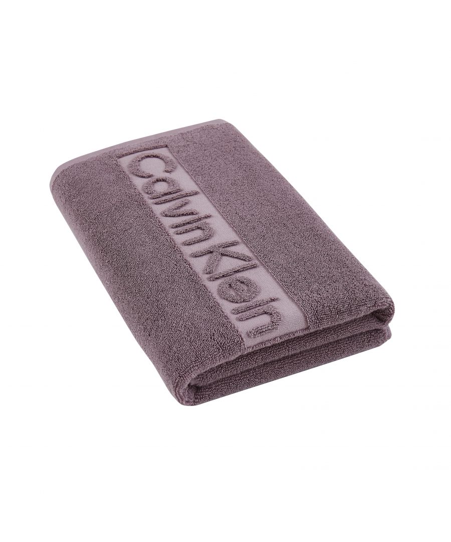 Image for Calvin Klein Sculpted Logo Hand Towel - Hyacinth