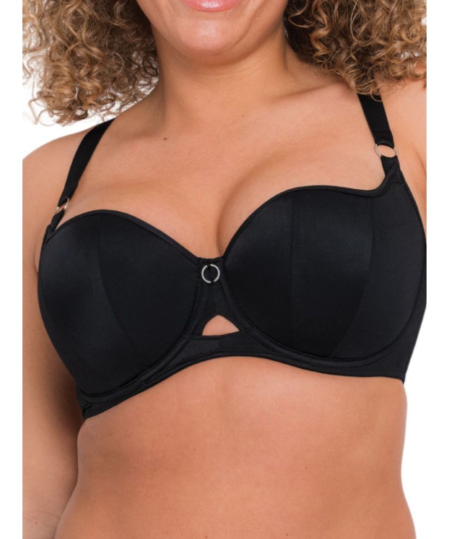 Curvy Kate Womens Boost Me Up Balcony Bra - Black Polyamide - Size 38J