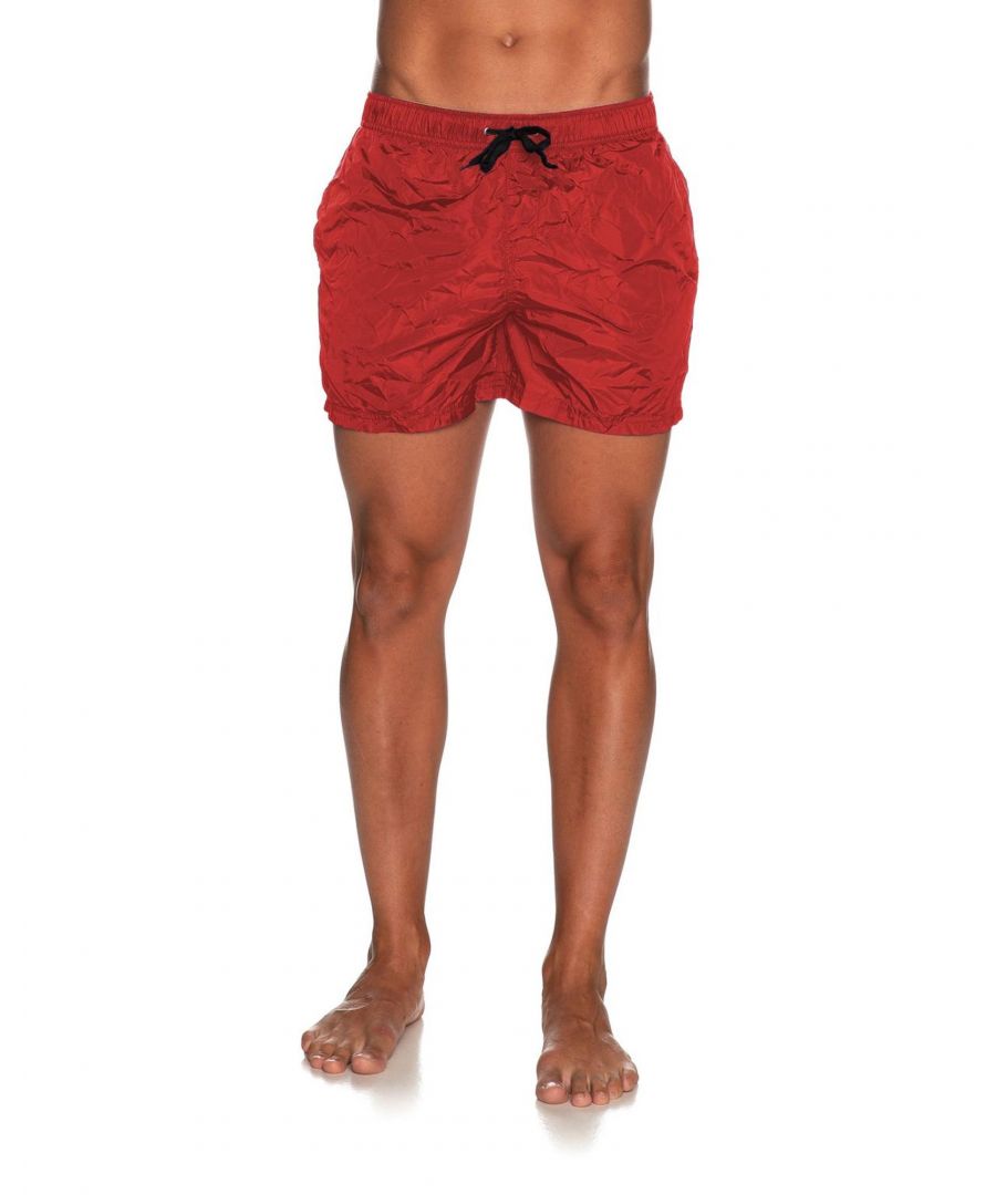 Refrigiwear Mens Nylon Beach Short with Comfortable Fit - Red - Size 2XL