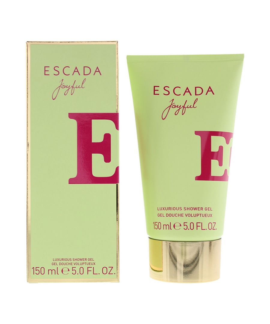 Joyful by Escada is a floral fruity fragrance for women. Top notes black currant mandarin orange melon. Middle notes peony magnolia nectarine violet leaf. Base notes honey sandalwood moss. Joyful was launched in 2014.