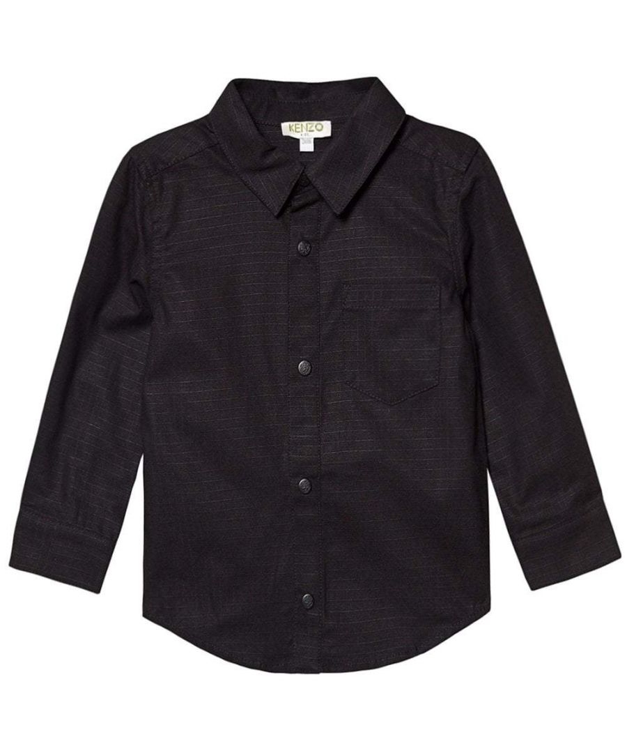 Image for Kenzo Boys Gaspard Reverse Dragon Print Shirt Black