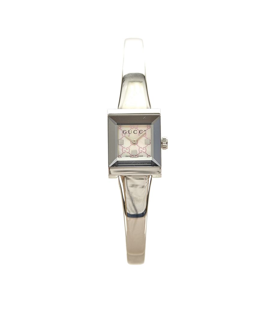 Image for Vintage Gucci Square Watch Silver