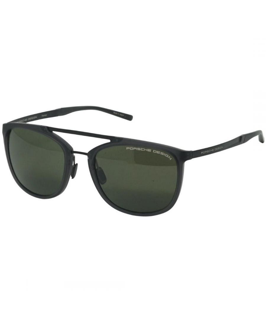 porsche design mens p8671 a black sunglasses - one size