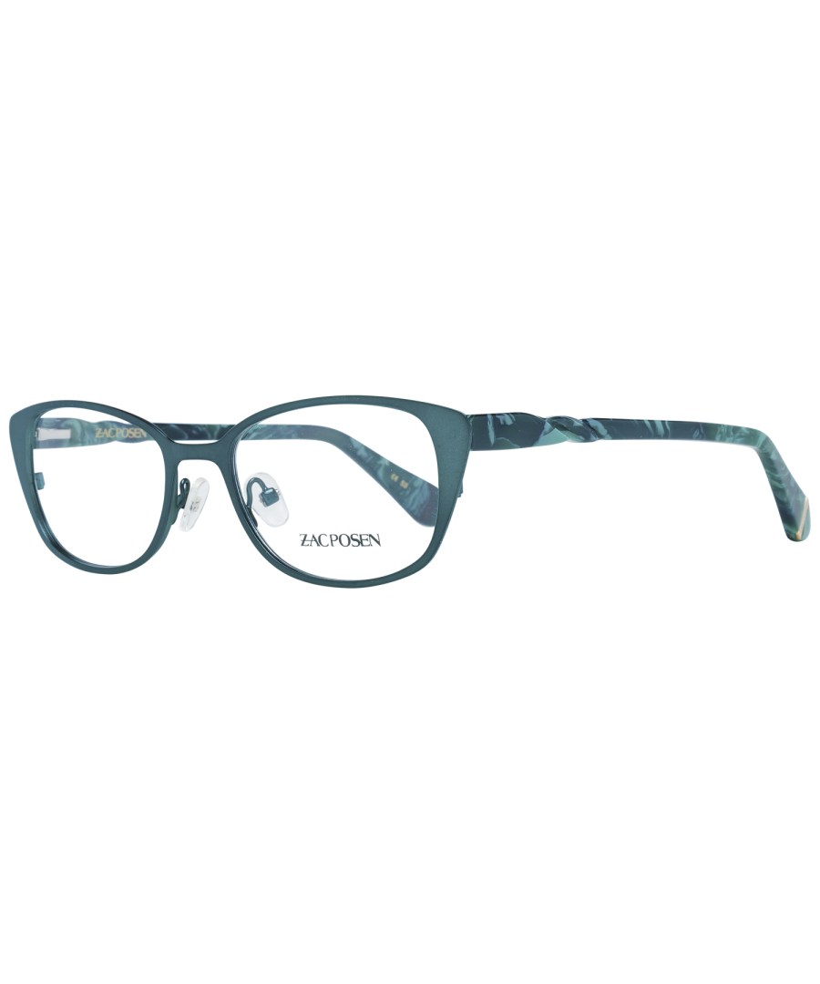 Zac Posen Optical Frame ZSEL ML 51 Selah\nExtras: Geen extra's\nFrame kleur: Groen\nFrame materiaal: Metaal\nGlas kleur: Demo glazen\nGlas materiaal: Kunststof\nStijl: Rechthoekig\nGlas-Effect: Geen extra's\nbescherming: Geen\nGlas breedte: 51\nGlas hoogte: 34\nWeb breedte: 18\nTempel Lengte: 142\nVeer Scharnier: Ja\nLeveringsomvang: Zakje met merk\nFrame Stijl: Full-Rim