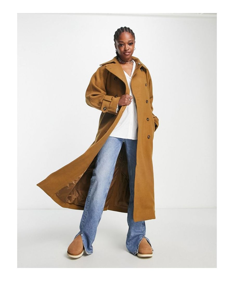 Coats & Jackets by Weekday Basket-worthy find Notch collar Button placket Belted waist Side pockets Regular fit  Sold By: Asos