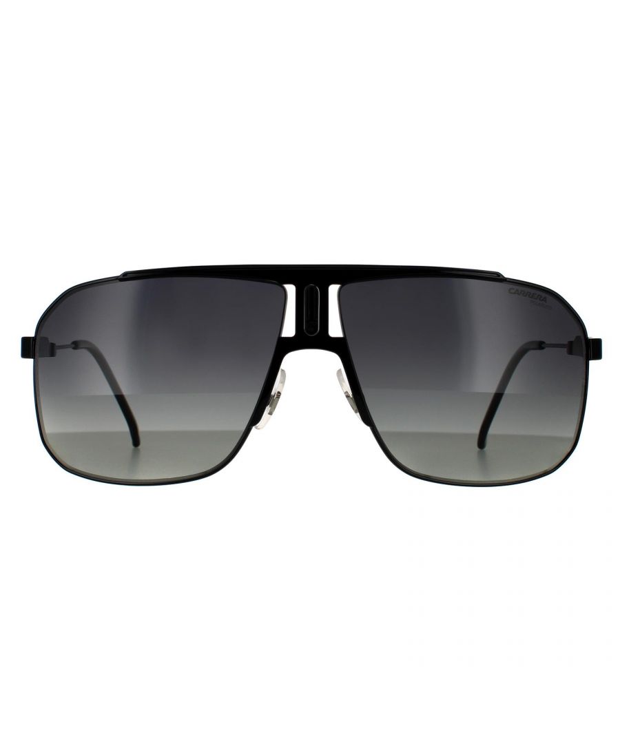 Carrera Rectangle Mens Black Grey Gradient Polarised 90041091 Metal - One Size