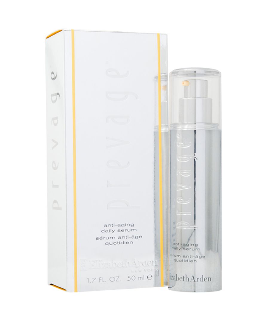 Elizabeth Arden Prevage AntiAging Daily Serum is formulated with Idebenone technology that helps to protect your skin from freeradicals. This amazing serum provides skin with a daily dose of antioxidant protection. It reduces redness the appearance of age spots discolouration and the look of freckles. It improves the appearance of fine lines and wrinkles radiance brightness and skin tone. Skin looks firmer and more radiant. The serum is suitable even for sensitive skin.